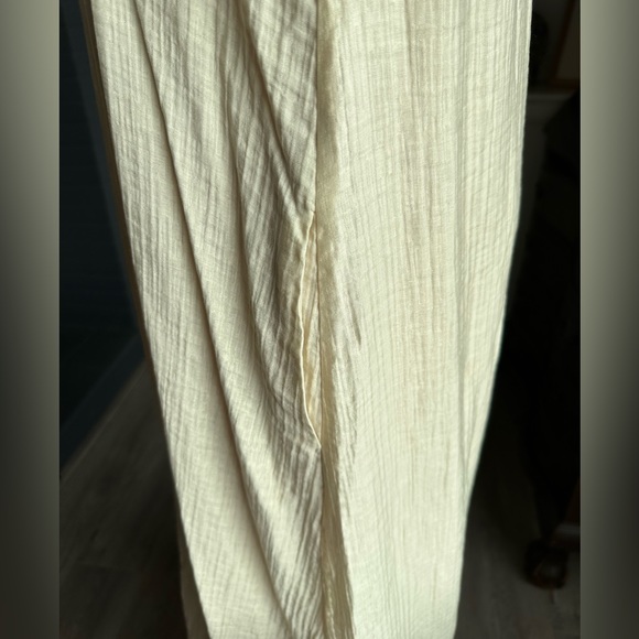 NWT OAK+FORT  TEXTURED V-NECK LONG DRESS - Picture 7 of 9